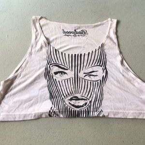 Original Badwood Ski Mask Crop Tank